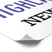 ハドソンニューヨークセントラルシステムの高地 ポスター (角)