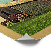 ハドソンバレーバーンヴィンテージ旅行ポスター ポスター (角)