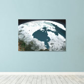 ハドソンベイ海氷2005年11月14日。 キャンバスプリント (インサイチュ (ウッドフロア))