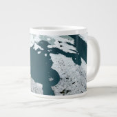 ハドソンベイ海氷2005年11月14日。 ジャンボコーヒーマグカップ (正面右)