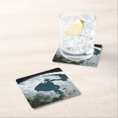 ハドソンベイ海氷2005年11月14日。 スクエアペーパーコースター (インサイチュ)