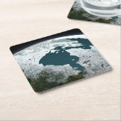 ハドソンベイ海氷2005年11月14日。 スクエアペーパーコースター (アングル)