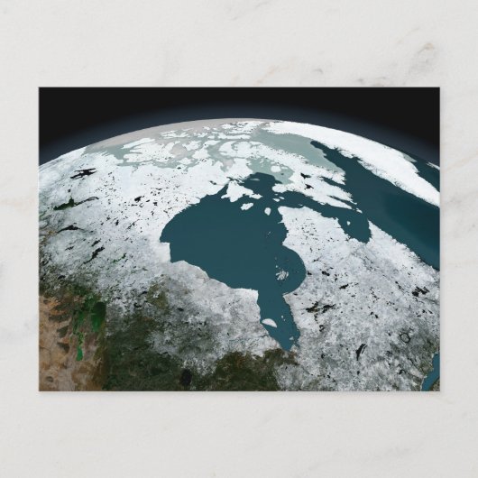 ハドソンベイ海氷2005年11月14日。 ポストカード (正面)