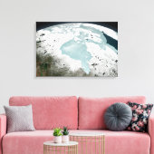 ハドソンベイ海氷2006年4月29日。 キャンバスプリント (インサイチュ (リビング))