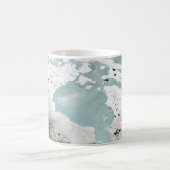 ハドソンベイ海氷2006年4月29日。 コーヒーマグカップ (中央)