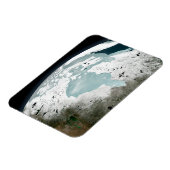 ハドソンベイ海氷2006年4月29日。 マグネット (左側)