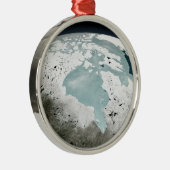 ハドソンベイ海氷2006年4月29日。 メタルオーナメント (右)