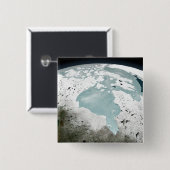 ハドソンベイ海氷2006年4月29日。 缶バッジ (正面&裏面)