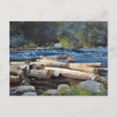 ハドソンリバーアディロンダックスウィンスローホームマー ポストカード (正面)