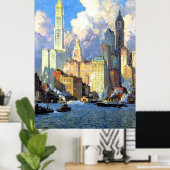 ハドソンリバーウォーターフロント – コリンキャンベルクーパー ポスター (ホームオフィス)