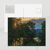 ハドソンリバーサマー夕べ付き縁どハガキー ポストカード (正面/裏面)