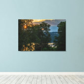 ハドソンリバーサマー夕べ キャンバスプリント (インサイチュ (ウッドフロア))