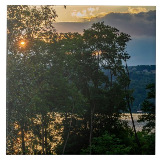 ハドソンリバーサマー夕べ タイル (正面)