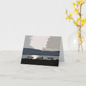 ハドソンリバーサンセット カード (黄色い花)