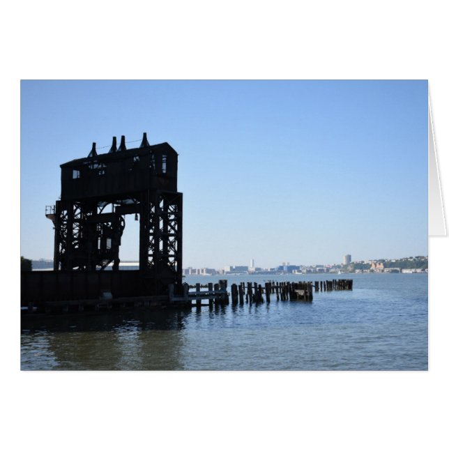 ハドソンリバー波止場ニューヨークシティNYC写真 (正面横)