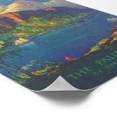 ハドソンヴィンテージ旅行ポスターの柵 ポスター (角)