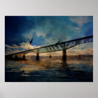 ハドソン上空の歩道 ポスター