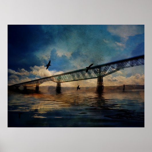 ハドソン上空の歩道 ポスター (正面)