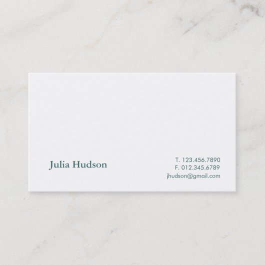 ハドソン伝統的なカード 名刺 (正面)