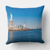 、ハドソン川およびマンハッタン自由の女神 クッション (裏面)