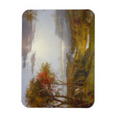 ハドソン川で1860(キャンバス上の油) マグネット (縦)