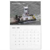 ハドソン川のタウボートのミックス カレンダー (3月 2026)