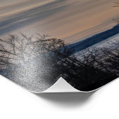 ハドソン川の上の黒犬 フォトプリント            (角)