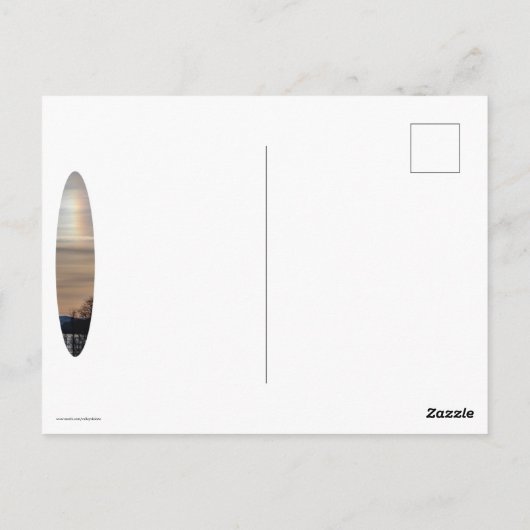 ハドソン川の上の黒犬 ポストカード (裏面)