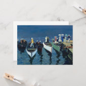 ハドソン川の休日 | ジョージ・ルクス カード (正面/裏面インサイチュ)