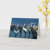 ハドソン川の休日 | ジョージ・ルクス カード (黄色い花)