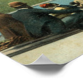 ハドソン川の岸に沿って、ヴィンテージ ポスター (角)