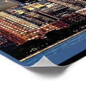 ハドソン川の帆船ニューヨーク・スカイライン ポスター (角)