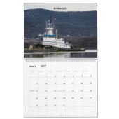 ハドソン川の引っ張り---沖合いのKirby 2018年 カレンダー (3月 2027)