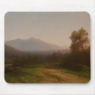 ハドソン川の景色、c.1860-5 (キャンバスの油) マウスパッド