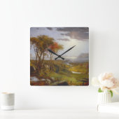 ハドソン川の秋 スクエア壁時計 (ホーム)