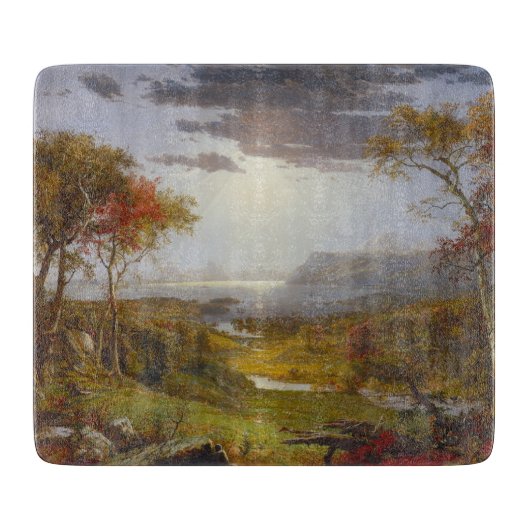 ハドソン川の秋(ニューヨーク州) カッティングボード (正面)