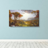 ハドソン川の秋(ニューヨーク州) キャンバスプリント (インサイチュ (ウッドフロア))