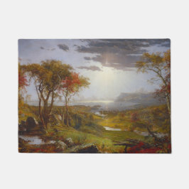 ハドソン川の秋(ニューヨーク州) ドアマット