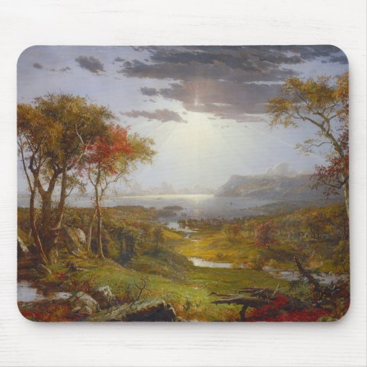 ハドソン川の秋(ニューヨーク州) マウスパッド (正面)