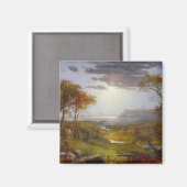 ハドソン川の秋(ニューヨーク州) マグネット (正面/裏面)