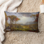 ハドソン川の秋(ニューヨーク州) ランバークッション (ブランケット)