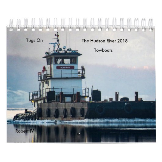 ハドソン川のTowboats 2018年の引っ張り カレンダー (カバー)