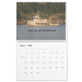 ハドソン川2016年の引っ張り カレンダー (3月 2026)