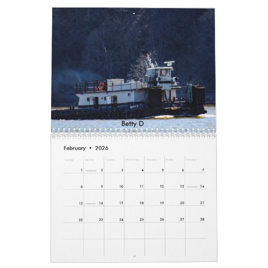 ハドソン川2018-NYSの海兵隊員のハイウェーの引っ張り カレンダー (2月 2026)