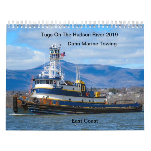 ハドソン川2019年のDannの海洋の牽引の引っ張り カレンダー (カバー)