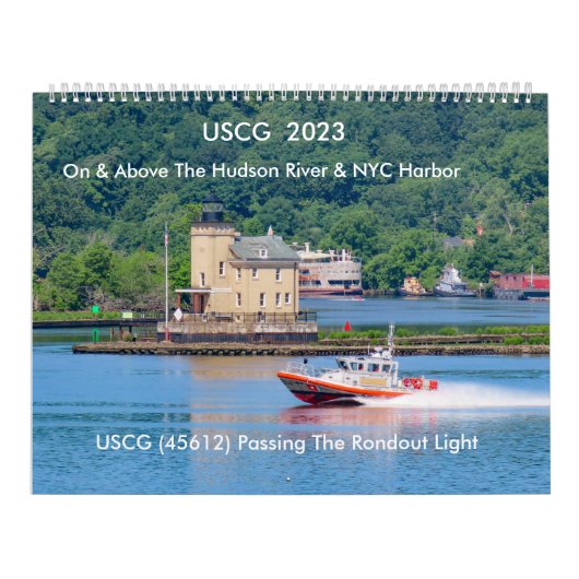 ハドソン川2023カレンダー上のUSCG カレンダー (カバー)