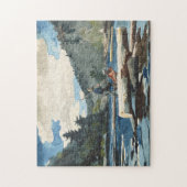 ハドソン川、ロギング | ウィンズローホーマー ジグソーパズル (縦)