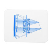 ハドソン沿岸航海の航船乗り マグネット (横)