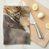 ハドソン渓谷のアカオタカ キッチンタオル (四つ折り)