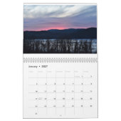 ハドソン渓谷の夕日 カレンダー (1月 2027)